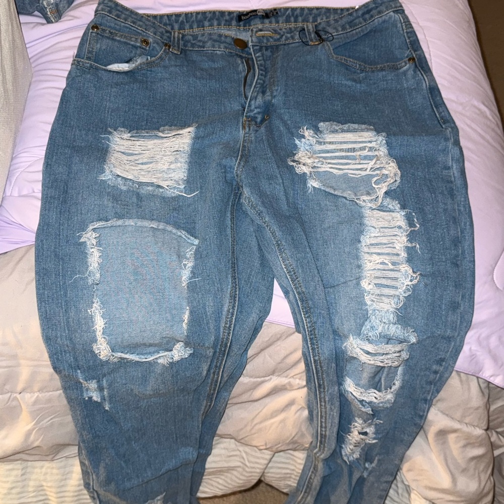 Boohoo Light Blue Denim Jeans